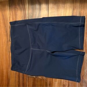 Athleta Ultimate Stash Pocket 7” Bike Shorts Navy‎ Blue Women’s S (0566)